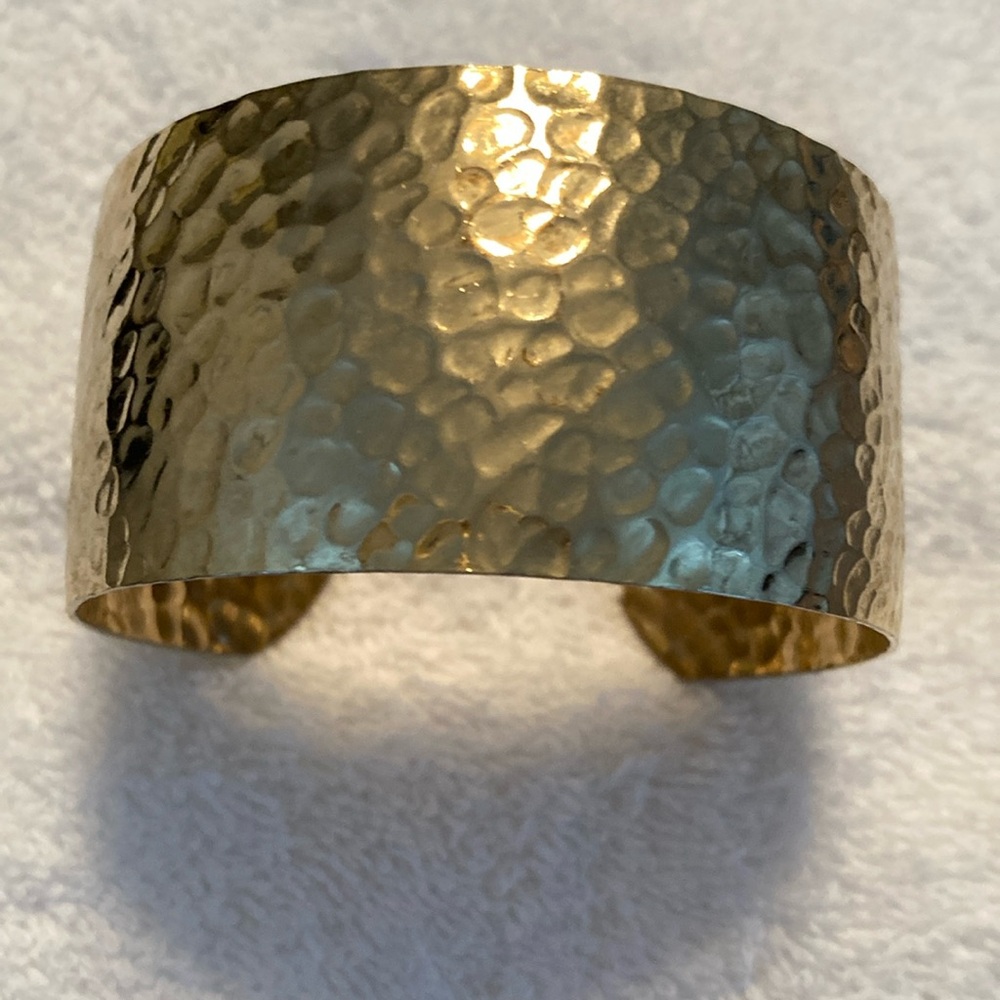 Hammered Goldtone Bracelet